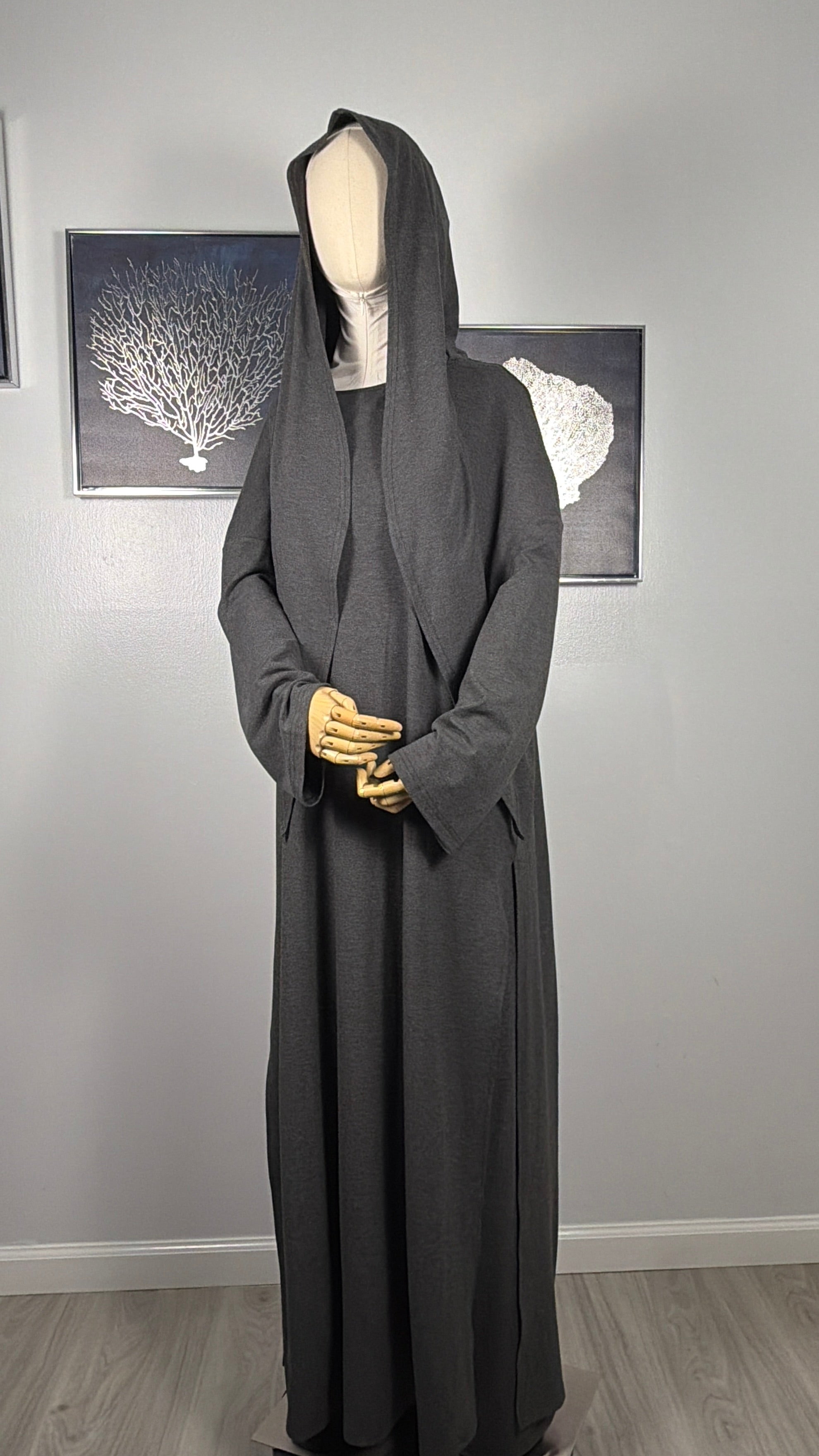 Elegant Modest Two Piece Set – Long Tunic & Wide Pants | Sand Beige