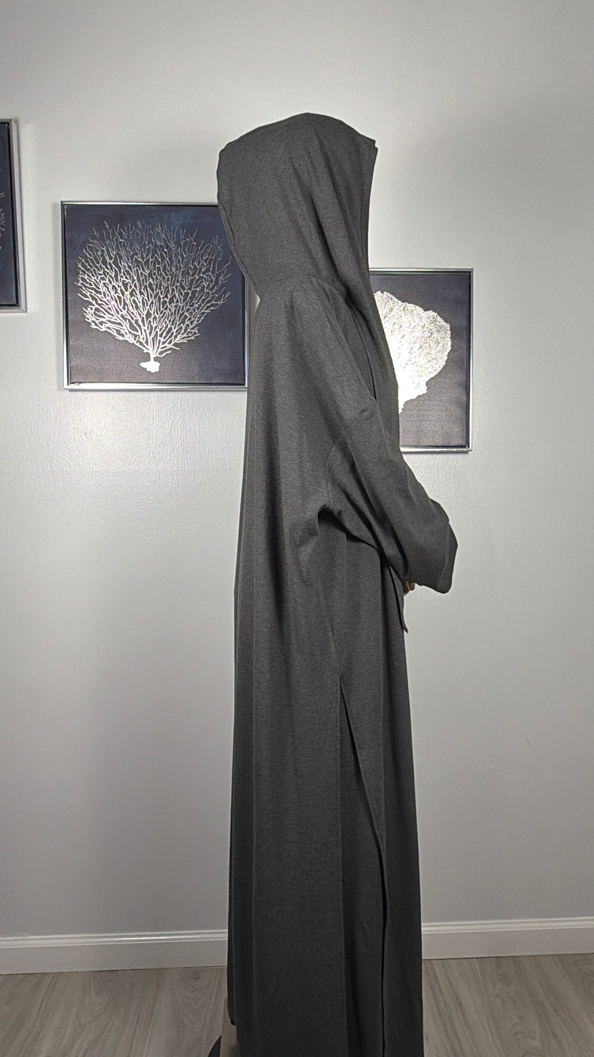 Elegant Modest Two Piece Set – Long Tunic & Wide Pants | Sand Beige