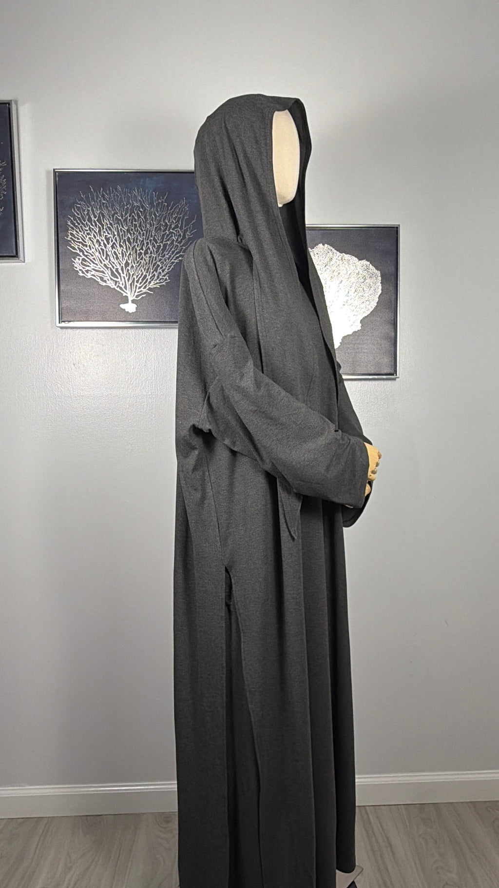 Elegant Modest Two Piece Set – Long Tunic & Wide Pants | Sand Beige