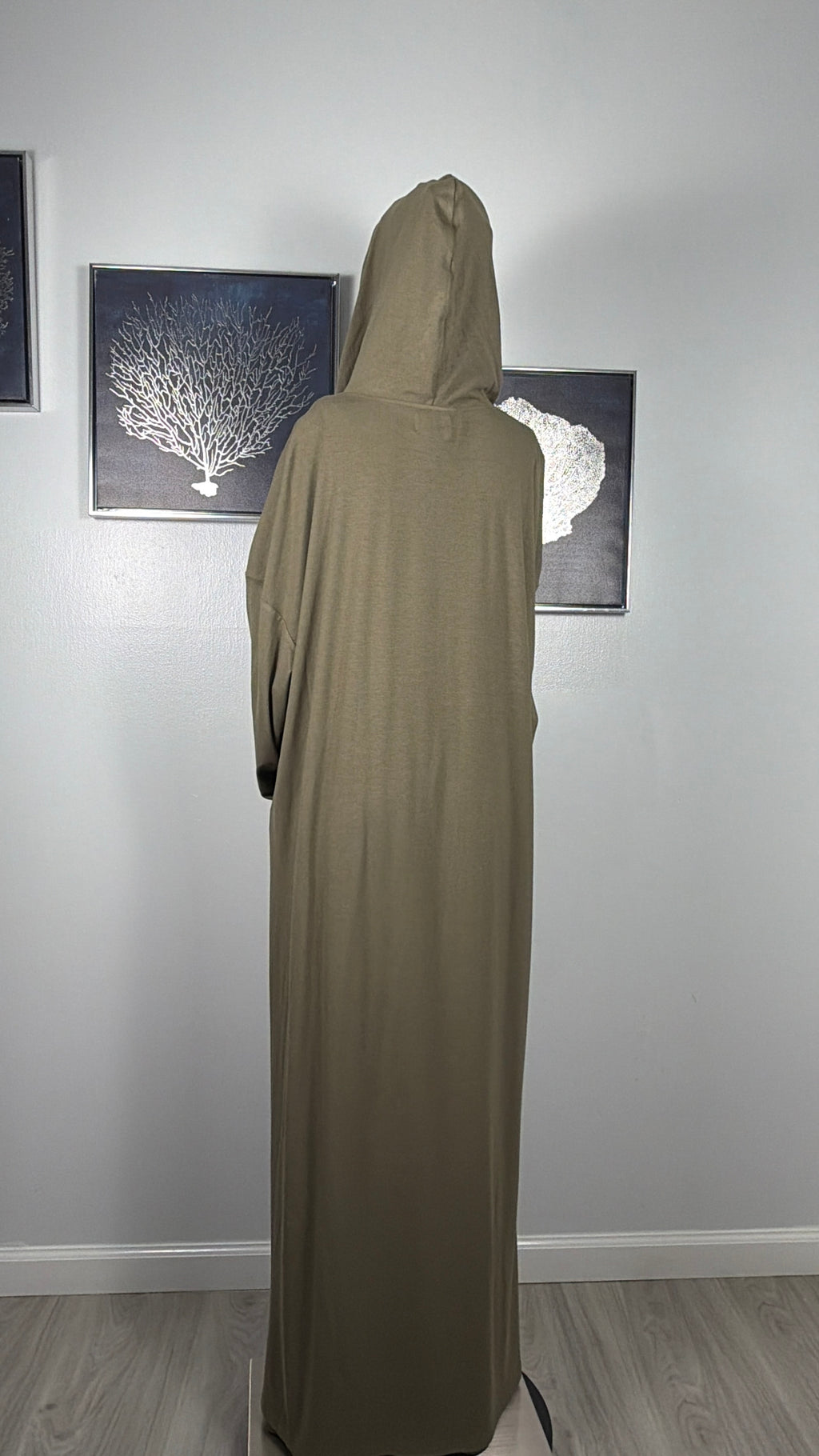 Elegant Modest Two Piece Set – Long Tunic & Wide Pants | Sand Beige