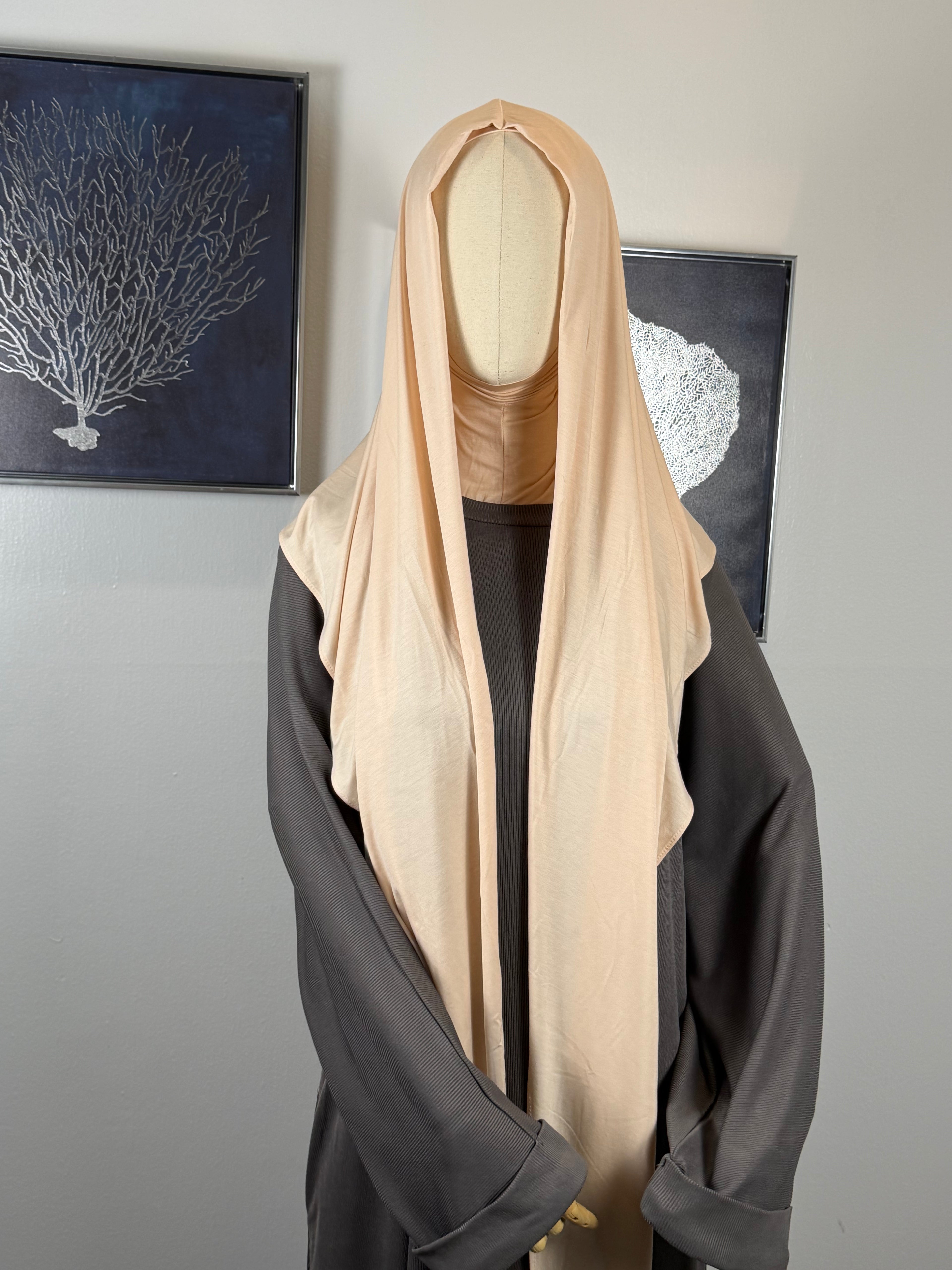 Veila Hooded Hijab Scarf | Tie-Front Modest Capor
