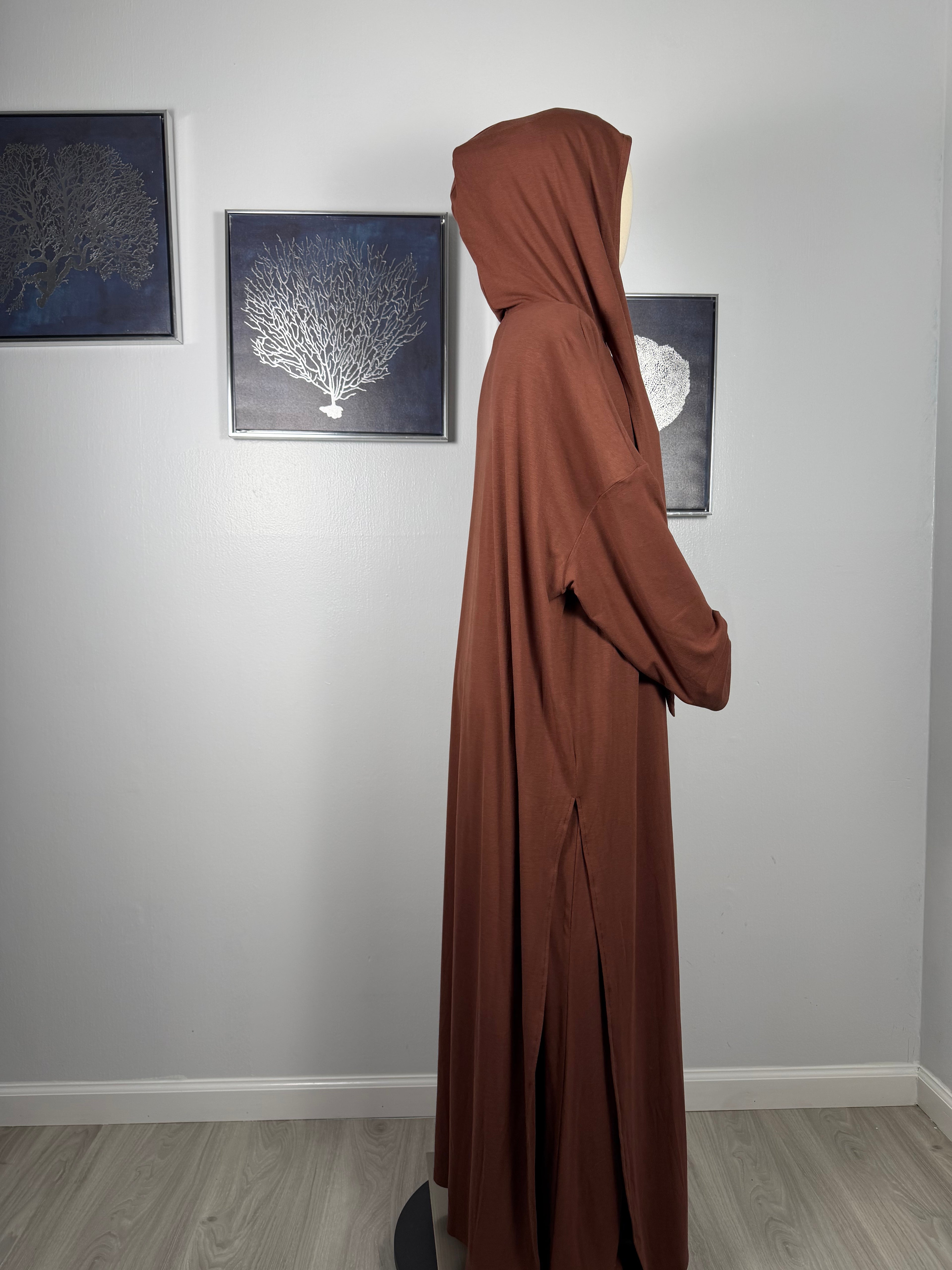 Elegant Modest Two Piece Set – Long Tunic & Wide Pants | Sand Beige