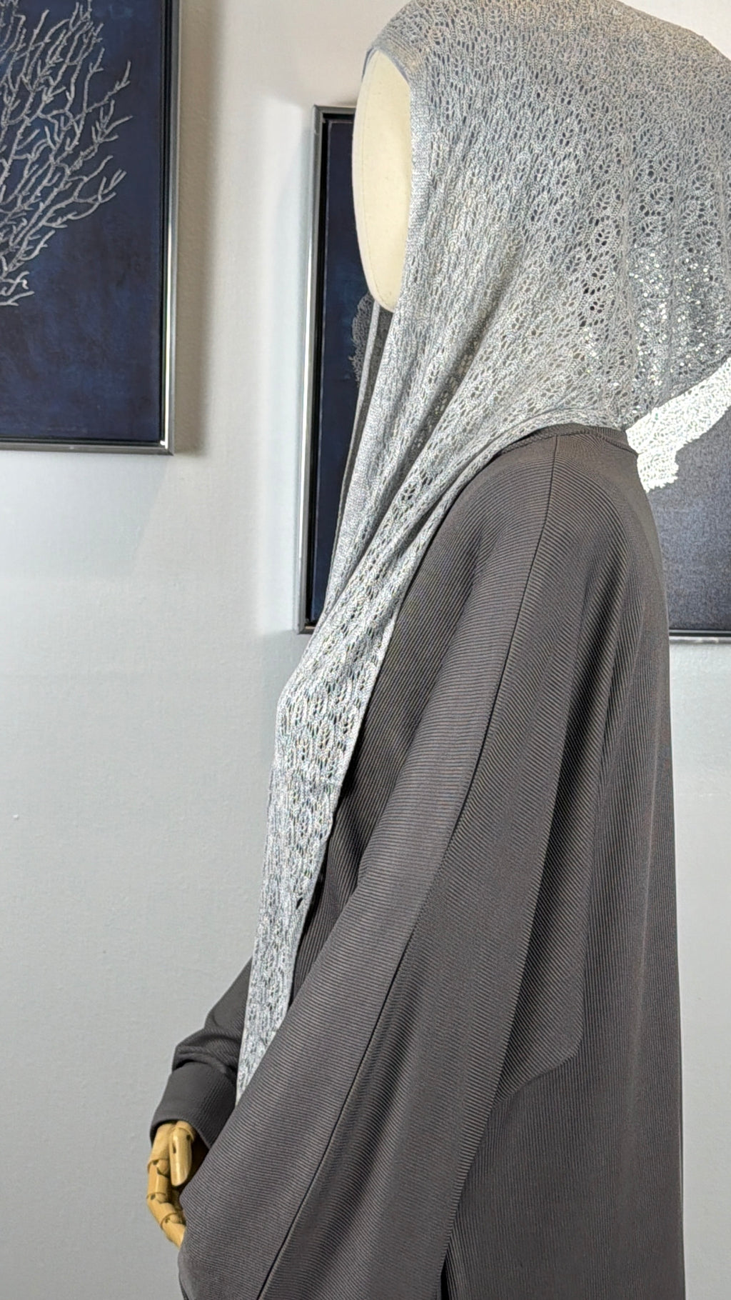 Veila Knit Hooded Hijab Scarf for Women | Modest Hooded Shawl