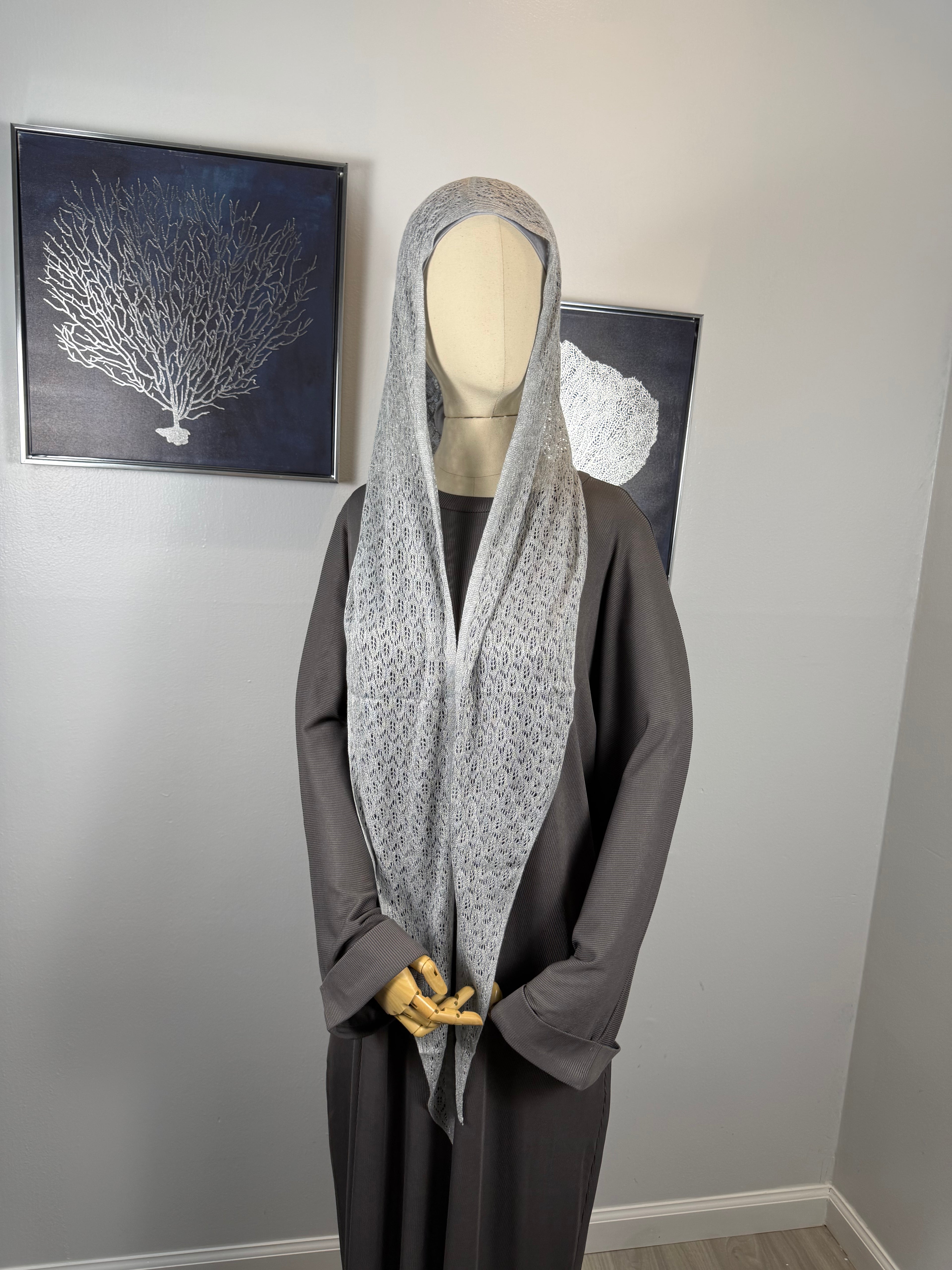 Veila Knit Hooded Hijab Scarf for Women | Modest Hooded Shawl
