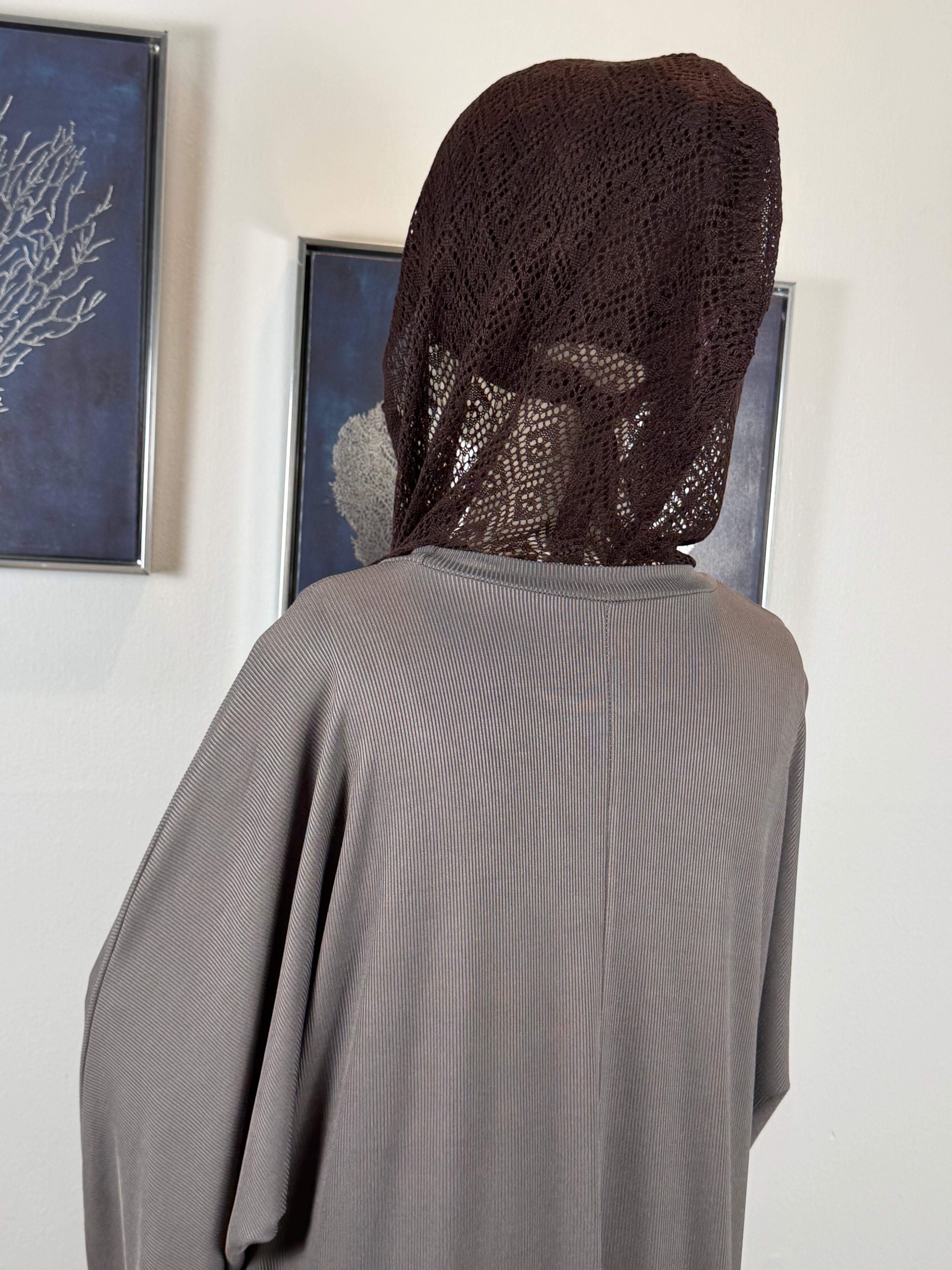 Veila Knit Hooded Hijab Scarf for Women | Modest Hooded Shawl