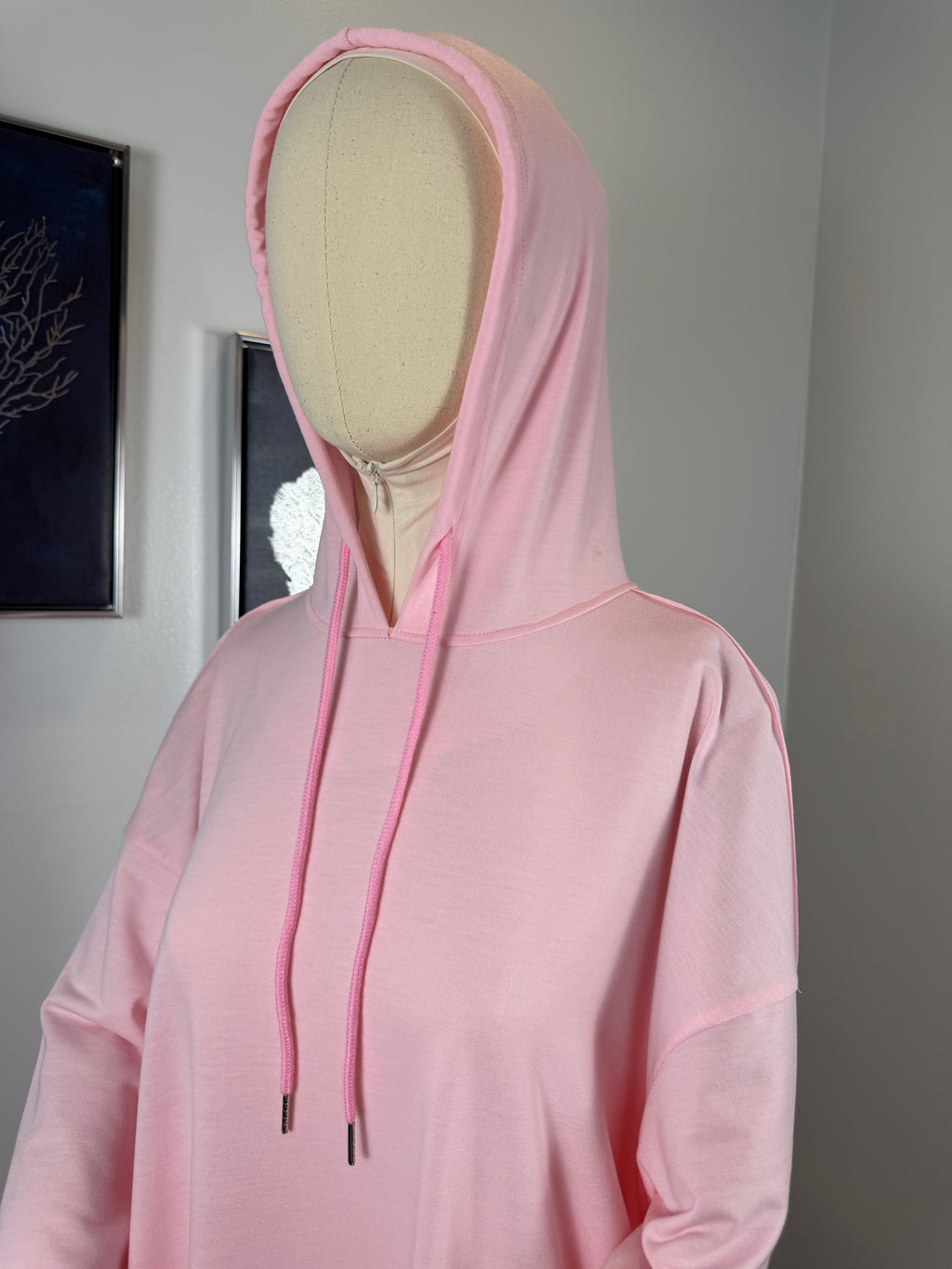 Modest Hoodie Maxi Dress | Hooded Muslim Abaya | Long Sleeve Maxi Dress with Pockets