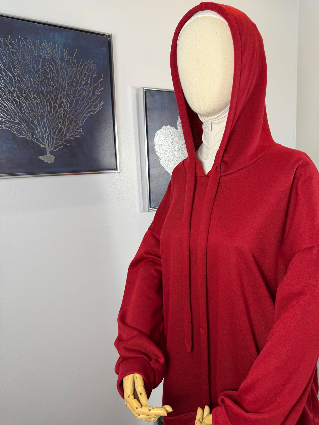 Modest Hoodie Maxi Skirt Set, Hijab Friendly Two Piece Outfit, Muslim Women Clothing, Long Sleeve Hooded Set