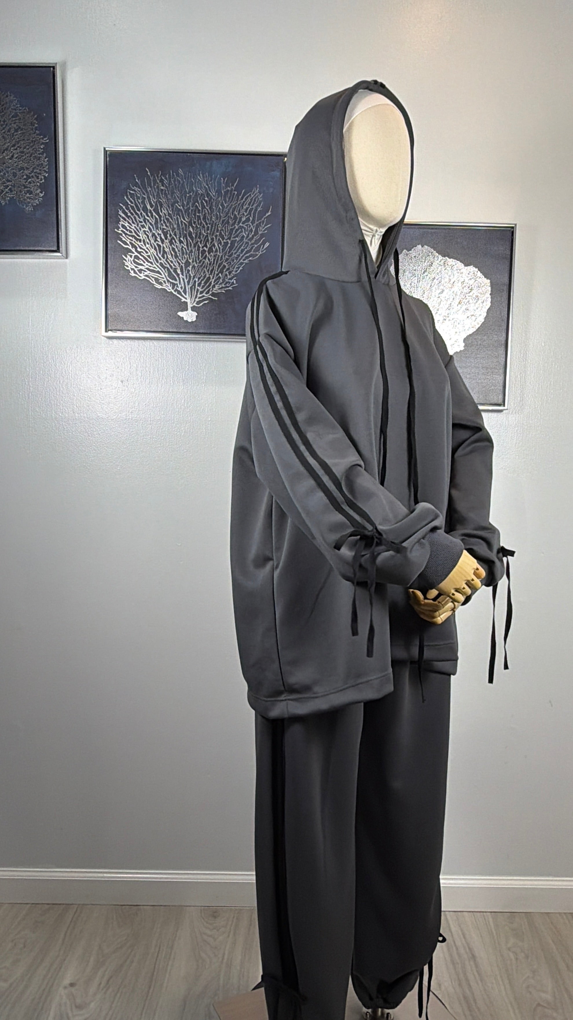 Veila Modest Hoodie and Jogger Set for Women, Hijab Friendly Tracksuit